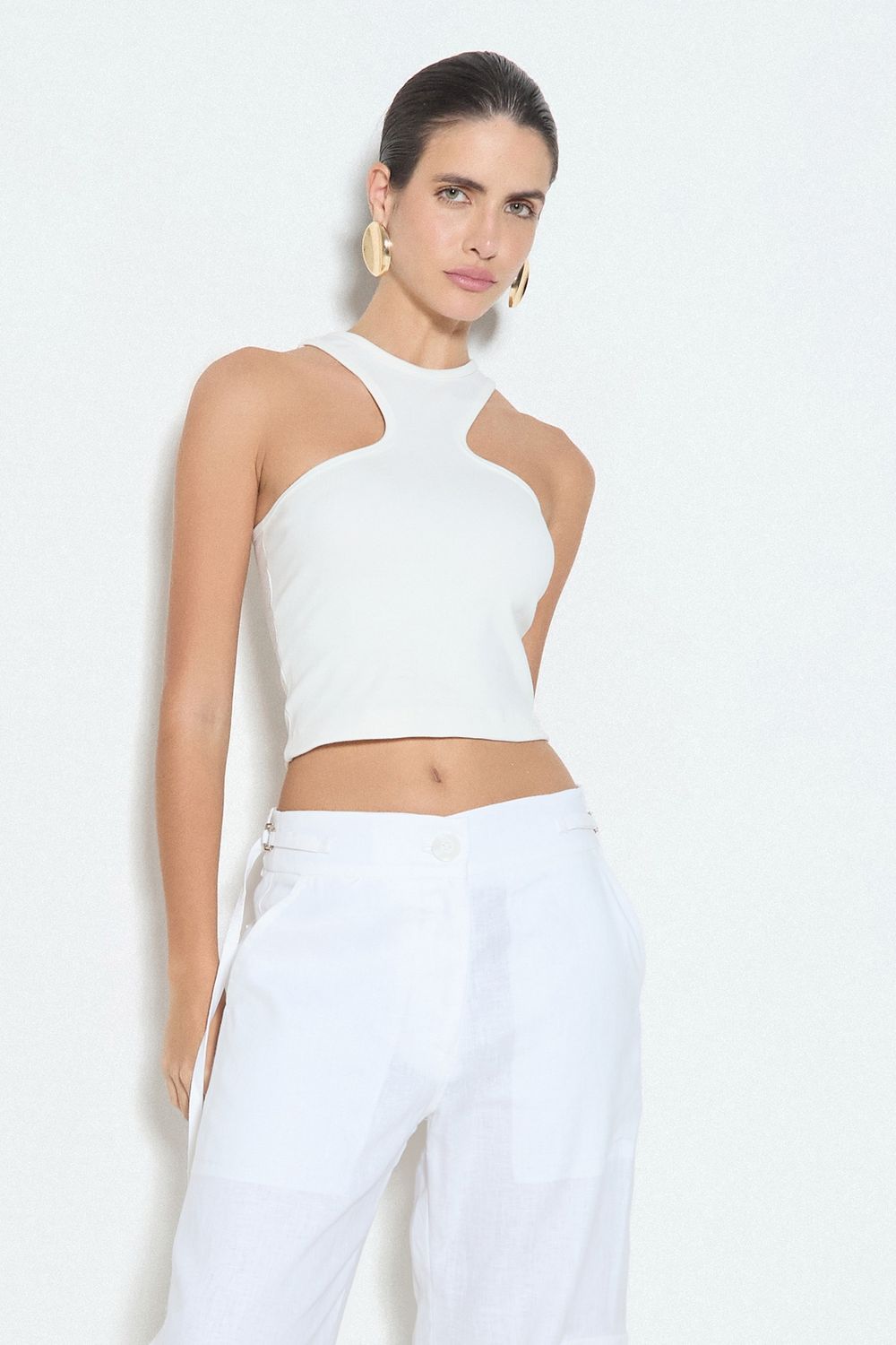 CROPPED REGATA HALTER NECK